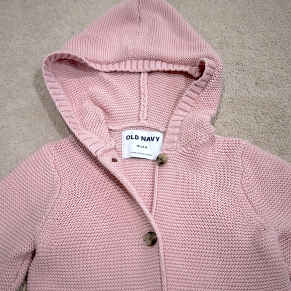 Pink buttoned cardigan - Picture 2 of 2